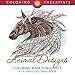 Animal Designs Coloring Book For Adults - A De-Stress Coloring Book by 