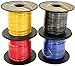 GS Power 400ft CCA 18 Gauge Wire Automotive, 100ft Spool-4 Colors, 18 AWG 12v, Speaker Electrical Wire Low Voltage Primary for Car Stereo Audio Trailer Harness Hookup Wiring LED Light DIY