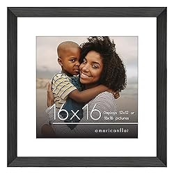 Americanflat 16x16 Picture Frame in Black - Use as