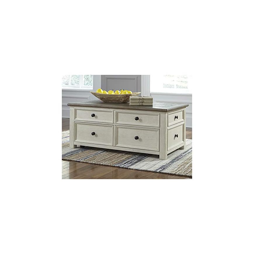 Signature Design by Ashley Bolanburg Farmhouse Lift Top Coffee Table
