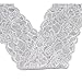 Housweety 10 Yards White Stretch Floral Scallop Lace Edge Trim 3-1/8