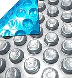 Midwest Canvas 24-Foot Round Space Age Solar Cover | 12 Mil with 6-Pack of Grommets Bundle | Heating Blanket for Above-Ground Swimming Pools