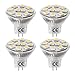 LE 1.8W MR11 GU4.0 LED Bulbs, 20W Halogen Bulbs Equivalent, GU4 Base, 165lm, 12V AC/DC, 120 Degrees Flood Beam, Warm White, 3000K, LED Light Bulbs, Pack of 4 Units