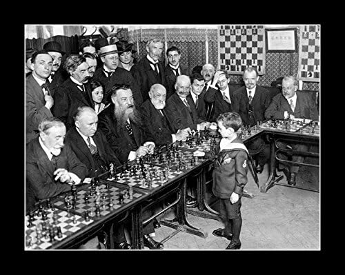 Amazon Com 8 X 10 All Wood Framed Photo Samuel Reshevsky Chess Champion At 8 Years Old Home Kitchen
