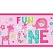 Amscan One Wild Girl 1st Birthday Plastic Table Cover, 54