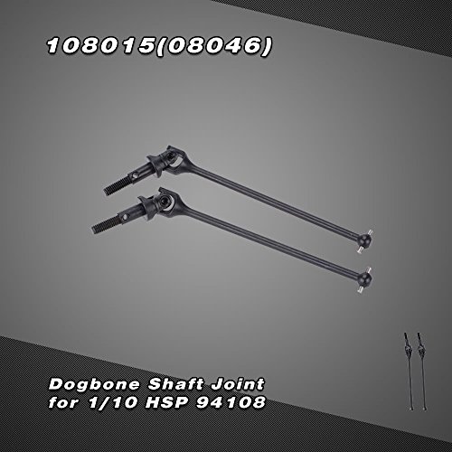 Raitron 108015(08046) Upgrade Part Stainless Steel Dogbone Shaft Joint Driveshaft for 1/10 HSP 94108 4WD Off-Road Monster Truck - Quarkscm - Thumbnail 2