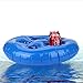 FEEBRIA Inflatable Blue Drink Holders for Pool, Hot Tub, Ocean & River, Cupholder Floaties to Float Your Beverages for Parties & Beach (Single)