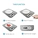 Homgeek Digital Kitchen Scale, Battery Free Multifunction 11lb/5kg, Food Scale Stainless Steel with Large LCD Display