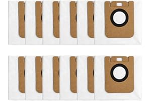 SundiooK 12pcs Dust Bag For Dreame D10 Plus Gen 2 For L10s Plus For D10 Plus For D10s Plus For L10 Plus Robot Vacuum Cleaner 