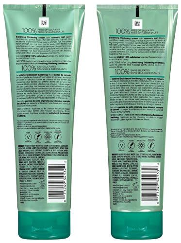 L’OREAL PARIS THICKENING SULFATE FREE CONDITIONER, THICKENS + STRENGTHENS THIN, FRAGILE HAIR, HAIR CARE WITH ROSEMARY LEAF, EVERPURE, 8.5 FL OZ (PACKAGING MAY VARY)