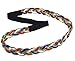 CB Accessories Independence Braided Elastic Fashion Headband Hair Accessory, Red, White/Blue