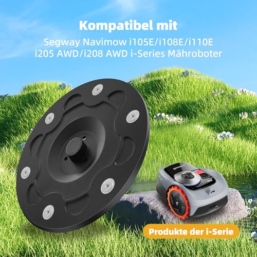 i105E Replacement Blades + Blade Plate + 30 Screws Compatible with Segway Navimow i105E, i108E, i110N, i205 AWD, i208 AWD Robotic Lawnmower Replacement Parts - i205 AWD Blade Disc Accessories for Segway