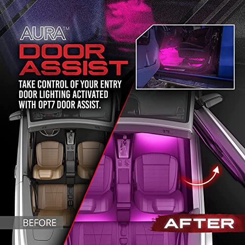 OPT7 Aura Interior Car Lights LED Strip Kit16+ SmartColor, Soundsync