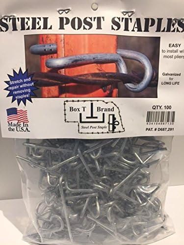 Steel Post Staples 100 count bag