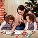 Qrooper DIY Felt Snowman DIY Kids Toys, Hanging Christmas Decorations with 44 Detachable Ornaments, Kids Toys for 2 3 4 5 Years Old,Set of 2 Pieces