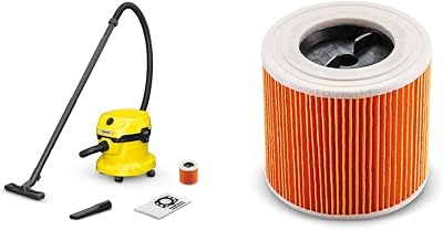 Kärcher WD 2 Plus Wet & Dry Vacuum Cleaner 1000W 12L 1.8m Hose