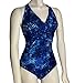 Speedo Women's One Piece Swimsuit Wrap Front Padded Cross Back