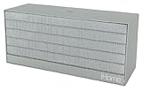 iHome iBN27SX NFC Bluetooth Rechargeable Stereo Mini Speaker in Rubberized Finish, Silver