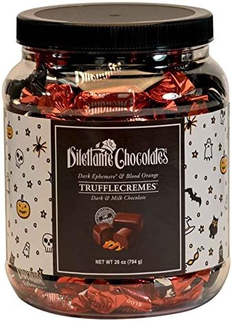 Halloween Assorted TruffleCremes in Blood Orange &amp; Dark Ephemere - 28 oz jar - by Dilettante