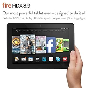 Fire HDX 8.9 Tablet, 8.9" HDX Display, Wi-Fi, 16 GB - Includes Special Offers