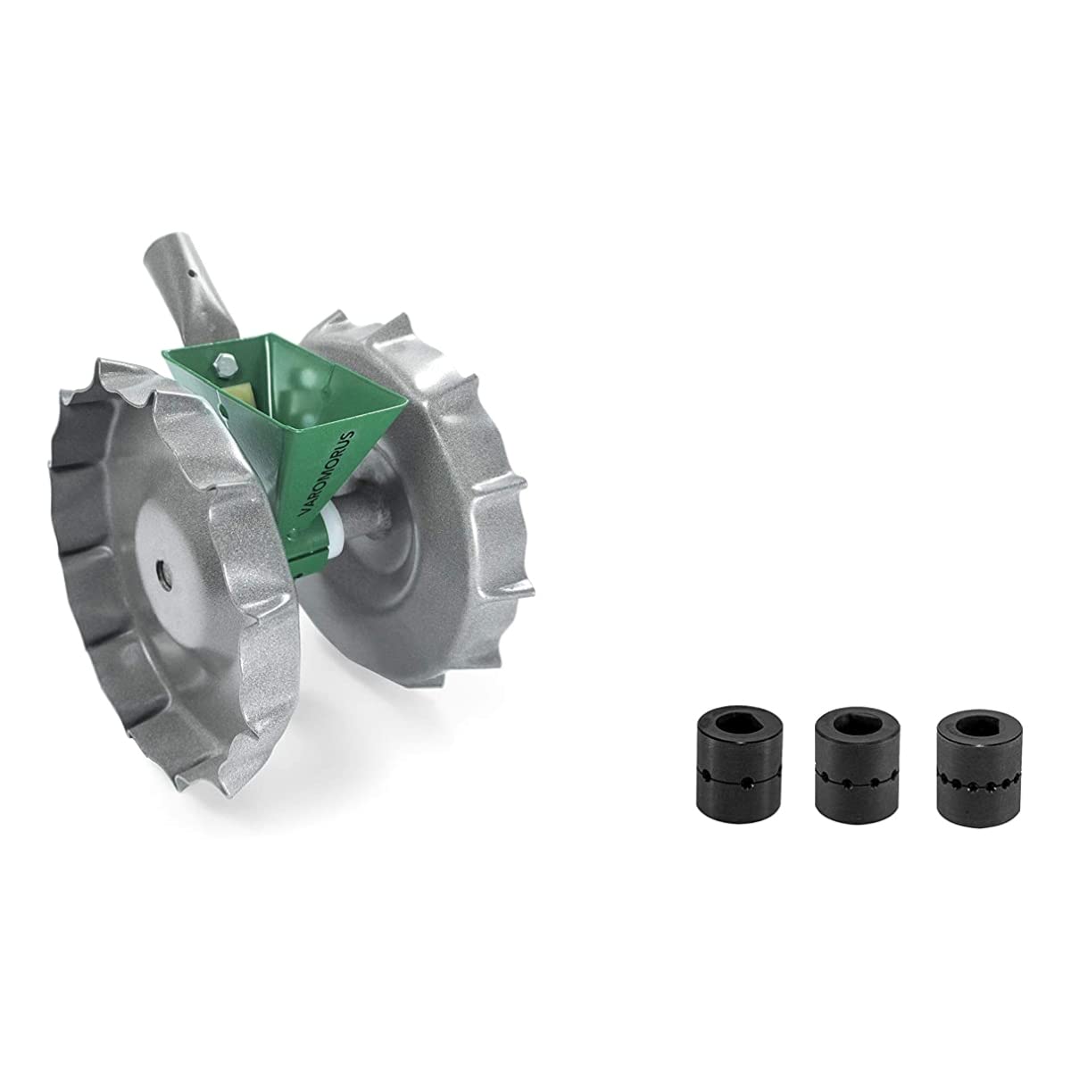 VAROMORUS Metal Precision Manual Seeder for Vegetables Greens Onion Radish Beet Carrots (1-Row)