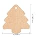 DECORA 100 Pieces Brown Kraft Paper Christmas Tree Gift Tags with Jute Twines for Gift Wrapping and Decoration
