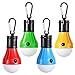 Doukey LED Campings Light [4 Pack] Portable LED Tent Lanterns with Carabiner for Backpacking Camping Hiking Fishing Emergency Light Battery Powered Lamp for Outdoor and Indoor primary
