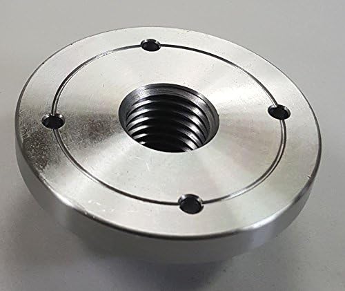 3" HD Steel Wood Lathe Face Plate, 1" x 8tpi Threaded