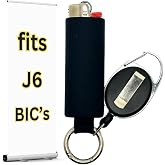 Retractable Lighter Holder for BIC Lighters | Retractable Leash Case Sleeve Cover for Full Size BICs | Lighter Not Included