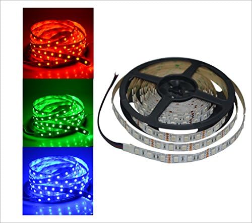 Uplights SMD5050 RGB Color Changing LED Strip light,5M 16.4ft Roll DC12V 300LEDs LED Tape light (300 LEDs Indoor)