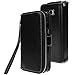 E LV Case for Galaxy S6 Edge Plus - Case Cover - PU Leather Flip Folio Wallet Purse Case Cover for Samsung Galaxy S6 Edge Plus - Black