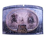 2004 - New Line / Play Along - Lord of the Rings : Armies of Middle Earth - The Capture of Smeagol with Faramir / Smeagol / Gondorian Ranger Bowman - Soldiers & Scenes - Battle Scale Figures - Out of Production - Limited Edition - Collectible