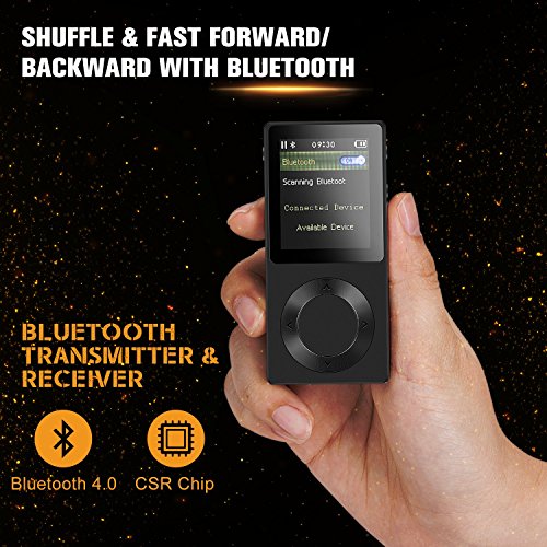 AGPTEK Bluetooth MP3 Player Rocker V2 High Resolution Digital Audio