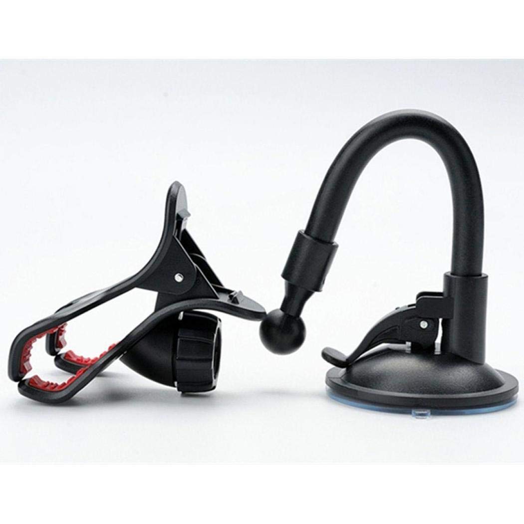 UpBeauty Generic 360 Degree Rotation Adjustable Arm Double Clip Car Cell Phone Holder Stands