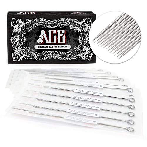 ACE Needles 50 pcs. 13 Flat Shader Pre-Made Sterile Tattoo Needles - 13F