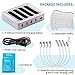 USB Charging station - Fast charging station - USB charging dock - Apple iPad iPhone charging station - Android Tablet Fire Micro USB charging station for multiple devices - Cell phone docking station