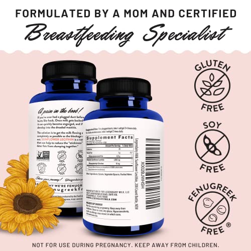 Legendairy Milk Sunflower Lecithin, 1200mg Organic Sunflower Lecithin