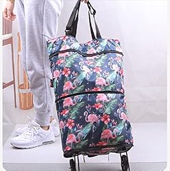 Upgrade Shopping Bag with Wheels Portable Trolley
