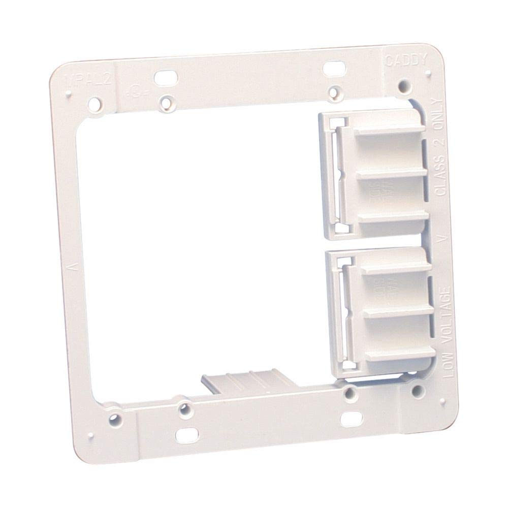 Plastic Low Voltage Mounting Plates - 3 & 4 Gang For Drywall Installation (2-Pack)