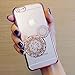 DECO FAIRY Compatible with iPhone XR, Rose Gold Shiny Mouse Inspired Mandala Zen Tangle Cartoon Pattern Rubber Slim Fit Silicone TPU Case Cover