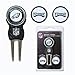Team Golf NFL Philadelphia Eagles Divot Tool Pack With 3 Golf Ball Markers Divot Tool with 3 Golf Ball Markers Pack, Markers are Removable Magnetic Double-Sided Enamel