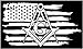 American Flag Mason Masonic Freemasons Vinyl die Cut Sticker Decal Pledge of Allegiance (3