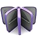 YOUSHARES 72 Slots Pencil Case - PU Leather Handy Multi-layer Large Zipper Pen Bag with Handle Strap for Colored/Watercolor Pencil (Purple)