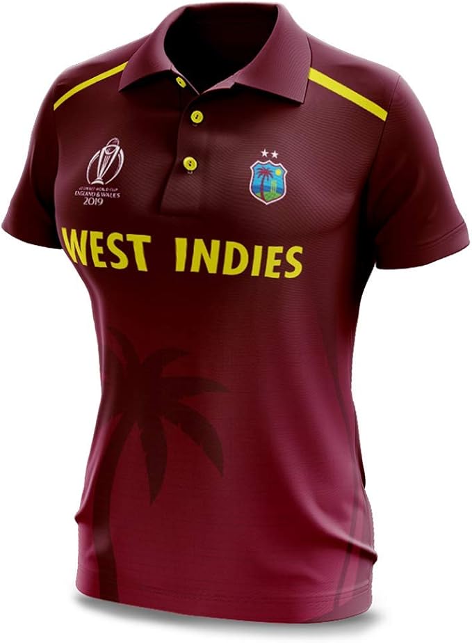 BLK 2019 West Indies Windies World Cup One Day International Cricket Shirt, Womens Amazon.co.uk