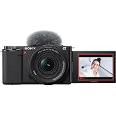 Sony ZVE10KB 16-50mm Vlog Camera with Interchangeable Lens - Black (Renewed)