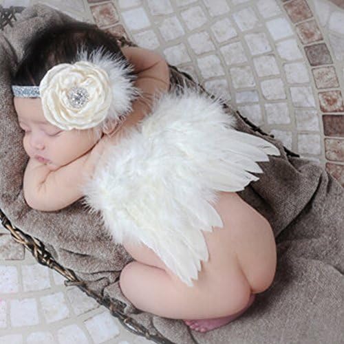 DIY Newborn Baby Photography Wrap Baby Photo Props Clothing to The Baby Left The Most Beautiful Memories Favors (Angel wings)