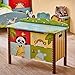 Fantasy Fields - Sunny Safari Animals Thematic Kids Sturdy Wooden Toy Chest with Safety Hinges - Imagination Inspiring Hand Crafted & Carefully Packaged Unique Hand Painted Details Non-Toxic, Lead Free Water-based Paint, Storage Chest, Blue / Green