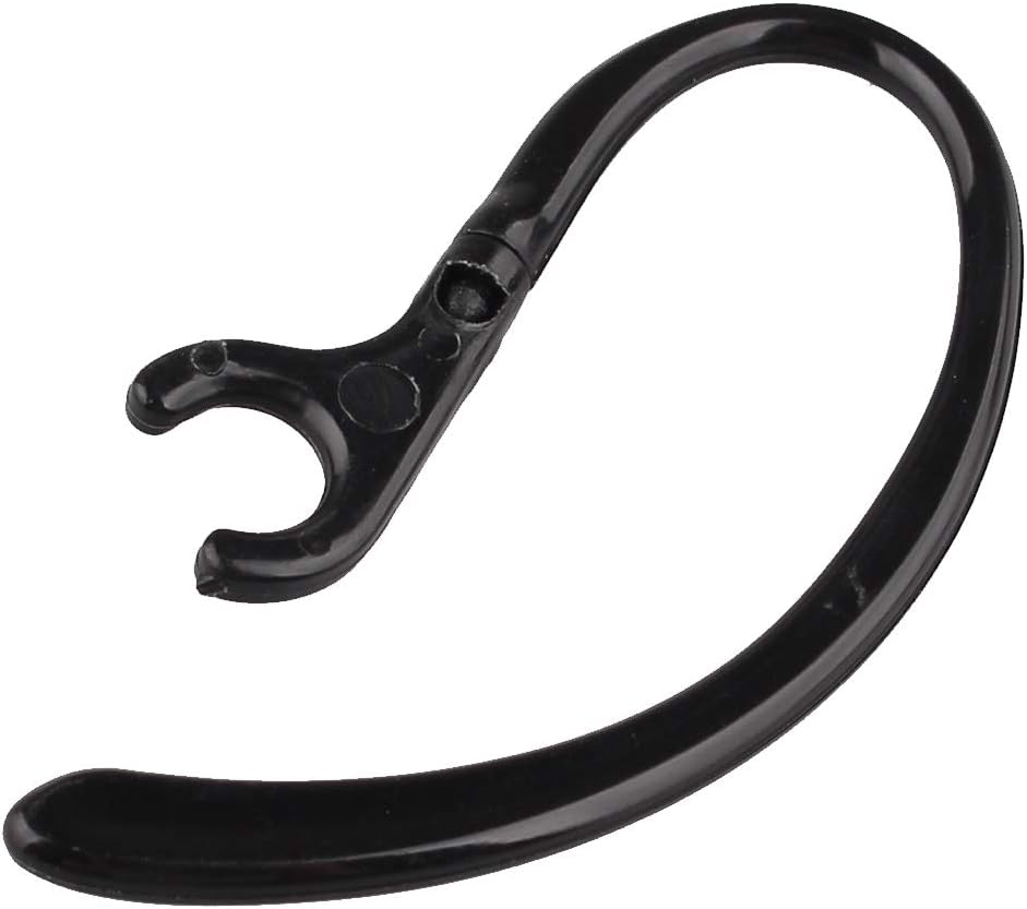 Futheda 10Pcs Bluetooth Headset Earpiece Receiver Clip 360 Degree Rotate Clamp Holder Earhooks Ear Loop Replacement (Black) - Image 3