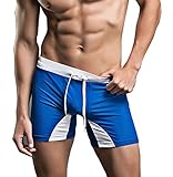 Anna & Eric Men's Sexy Swimsuit Compression Boxer Brief Swim Trunks