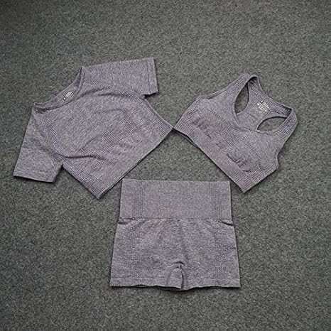 Amazon Co Jp Xuxuwa ヨガセット ヨガフィットネス服女性ジムセットウェアスポーツウェア冬 ランニングトレーニングスポーツスーツジョギングの女性 Color 3 Piece Set 1 Size S ホーム キッチン